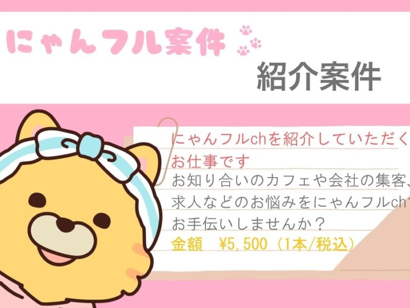 にゃんフルch紹介案件